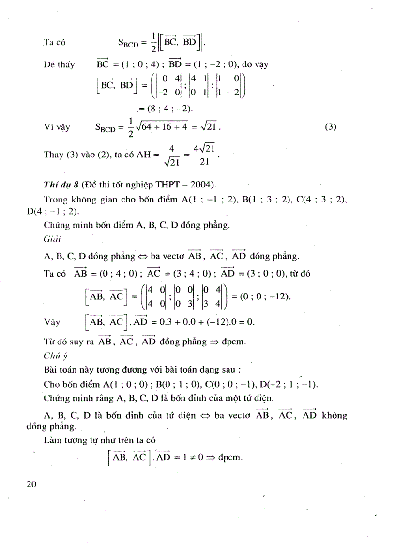image for page Phương pháp toạ độ trong không gian