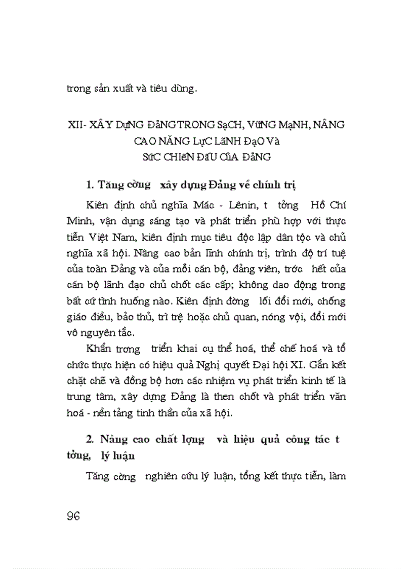 image for page Toan van bao cao chinh tri tai Dai hoi XI cua Dang