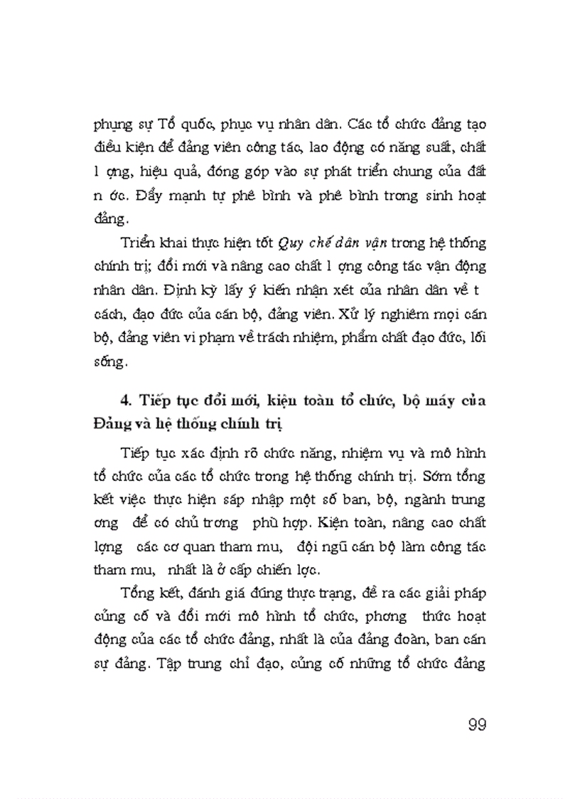 image for page Toan van bao cao chinh tri tai Dai hoi XI cua Dang