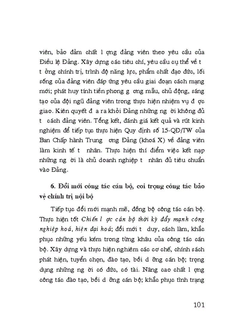 image for page Toan van bao cao chinh tri tai Dai hoi XI cua Dang