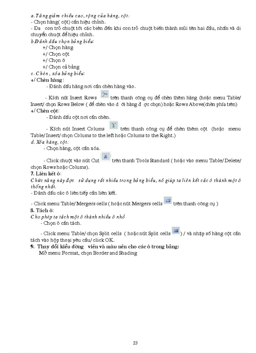 image for page Tự học tin học phần word