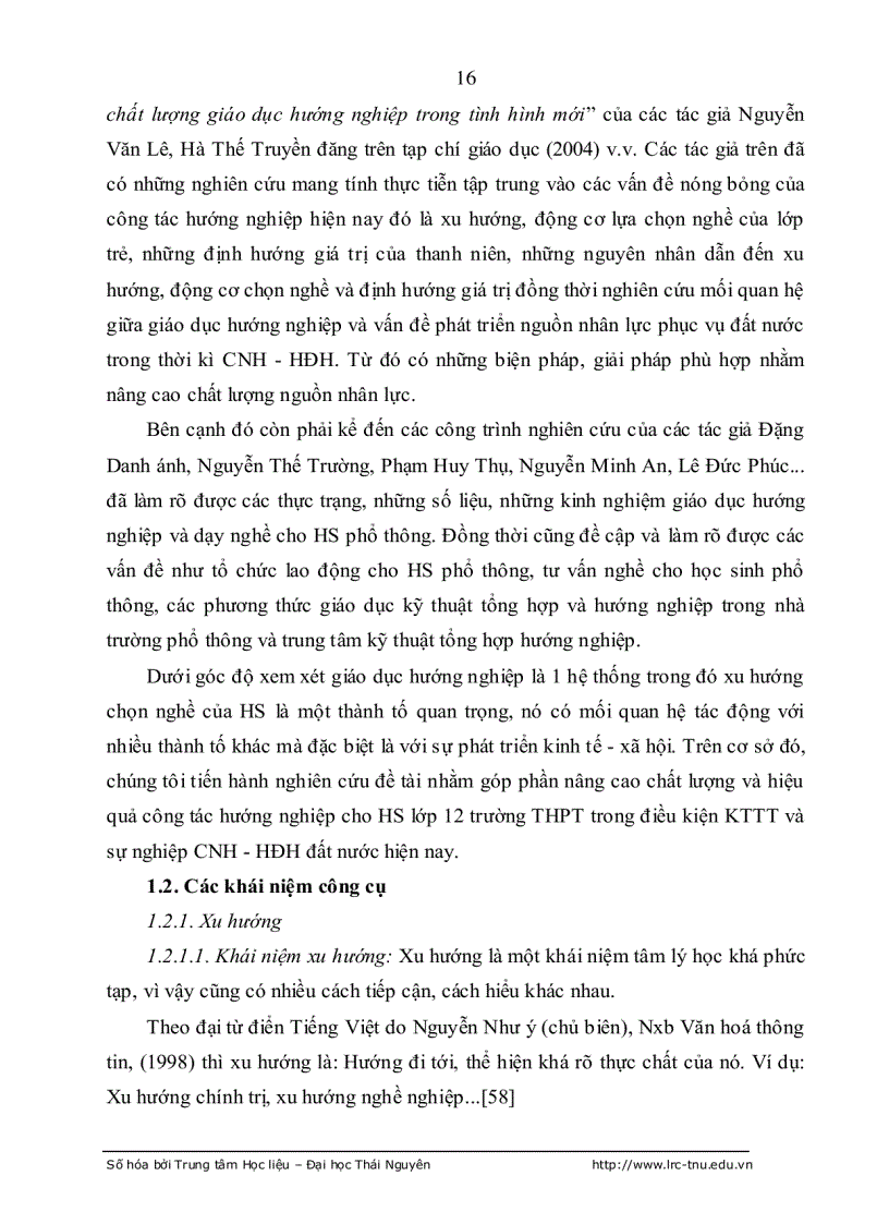 image for page Xu hướng lựa chọn nghề nghiệp của HS lớp 12 dưới ảnh hưởng của nền kinh tế thị trường