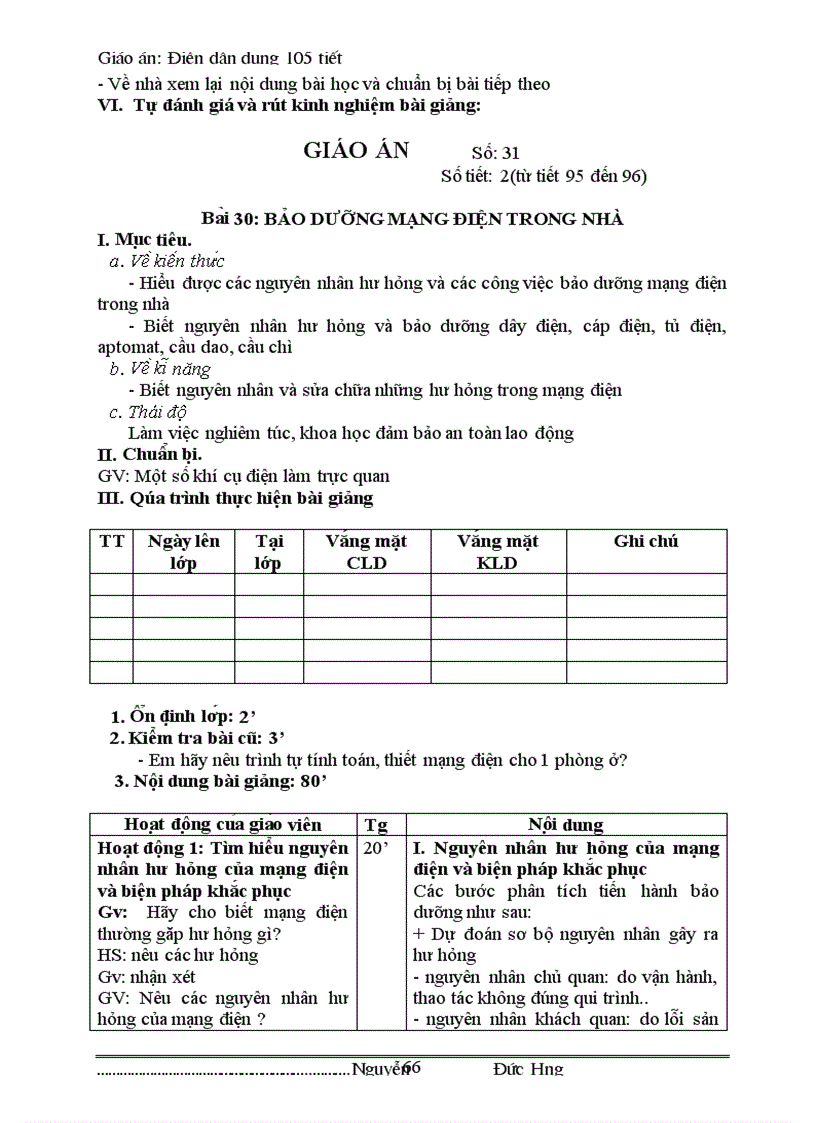 image for page Giáo án điện dân dụng 105 tiết