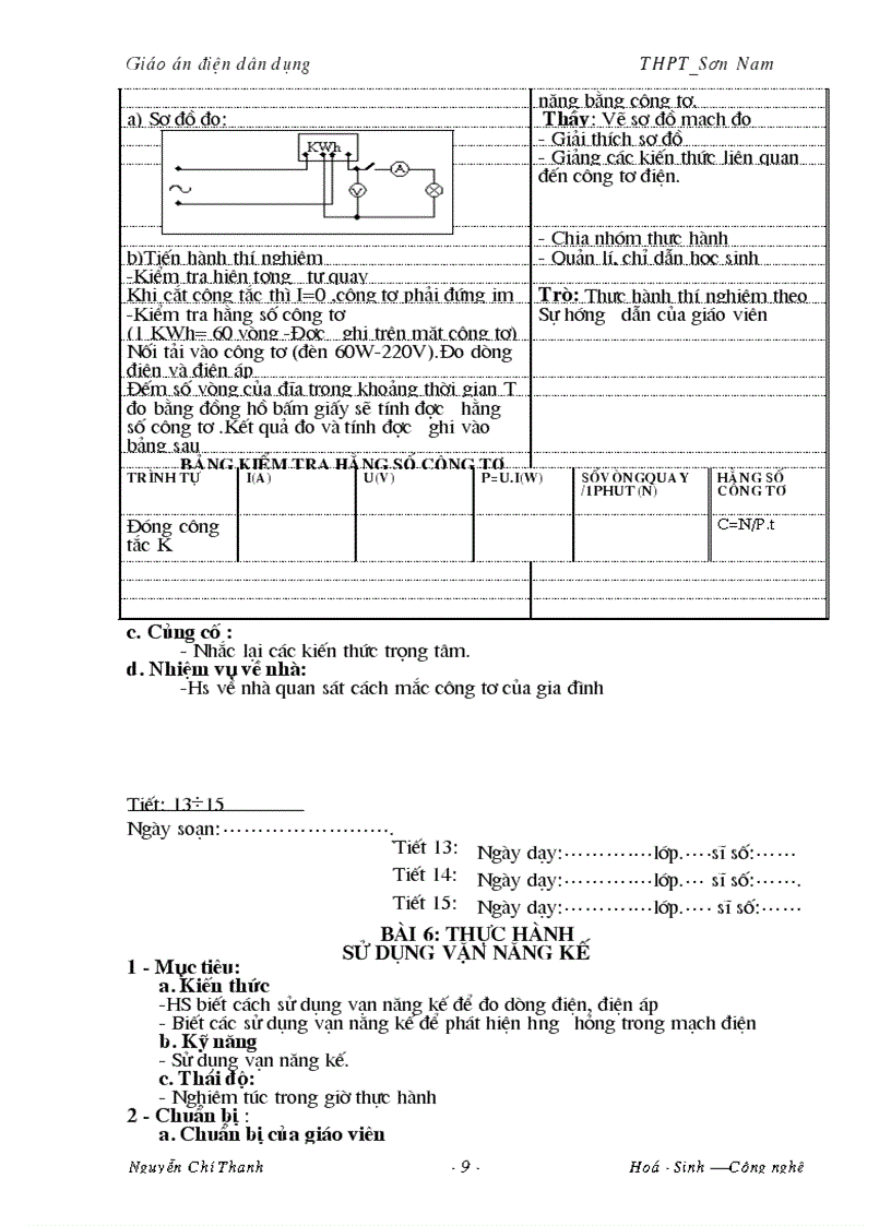 image for page Giáo án nghề điện dân dụng 105 tiết