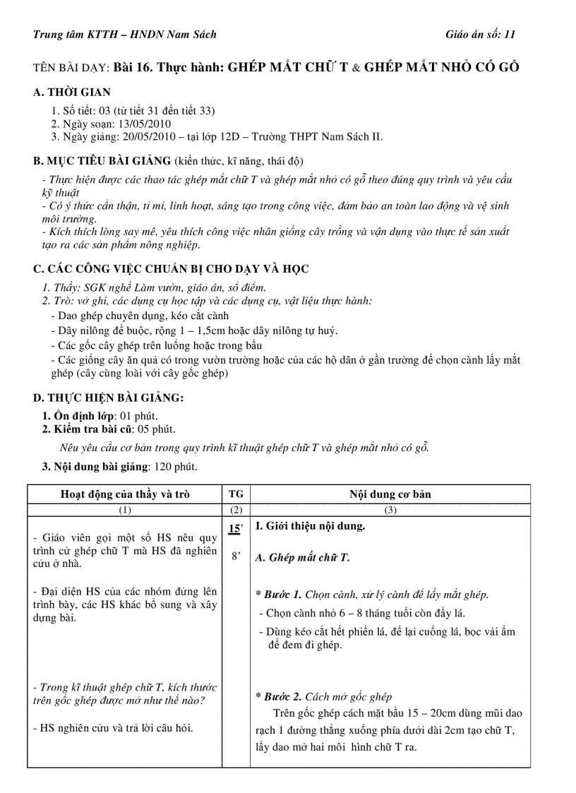 image for page Giao an Nghe Lam vuon