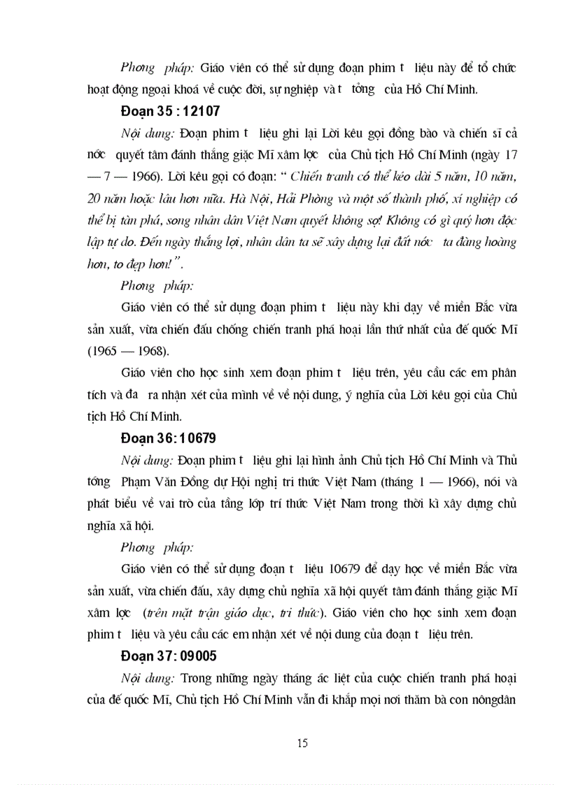 image for page Sử dụng tư liệu phim HCM