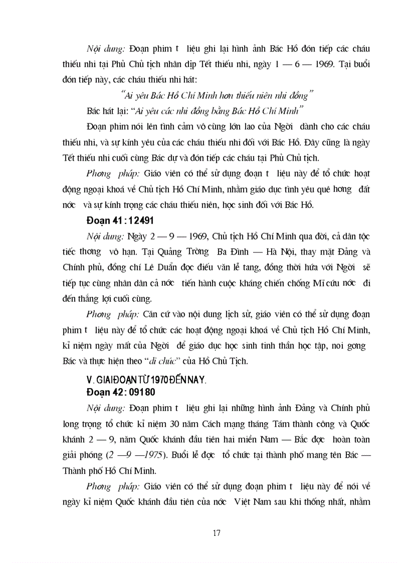 image for page Sử dụng tư liệu phim HCM