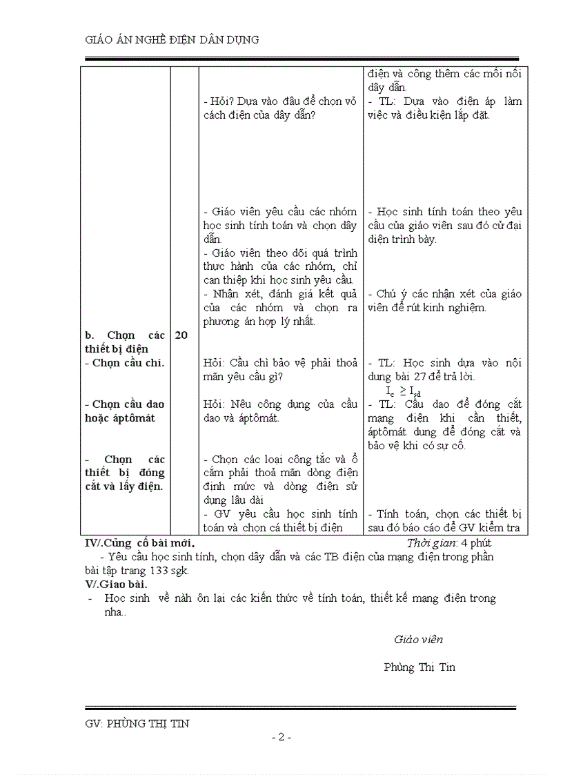 Tiết 84 Nghề điện 11