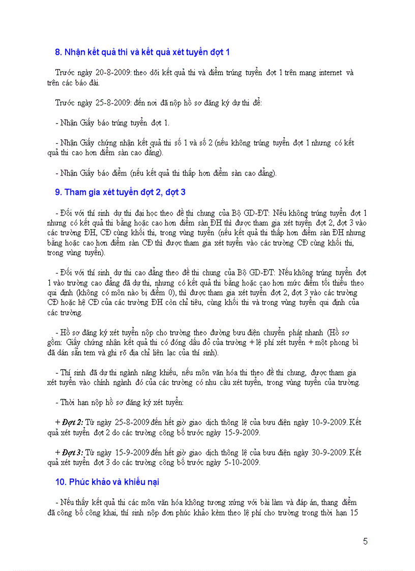 image for page 12 điều cần nhớ của thí sinh