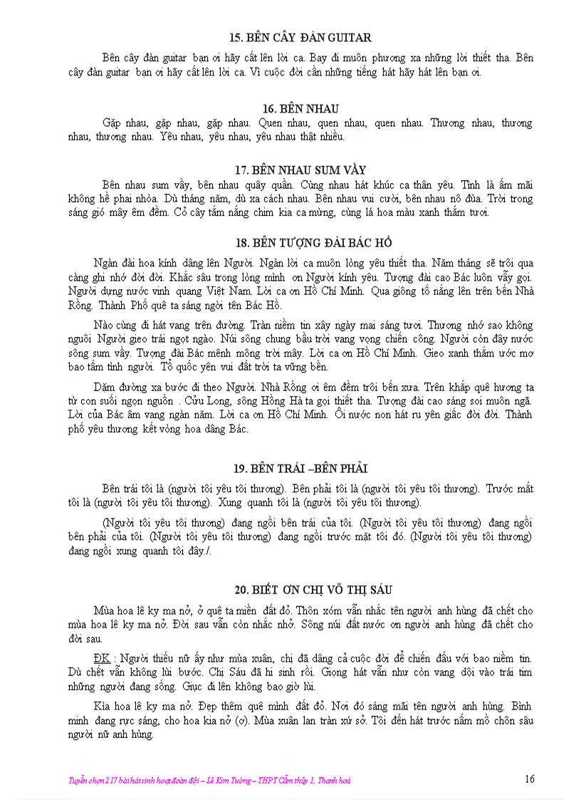 image for page 217 bài hát Đoàn Đội Sinh viên