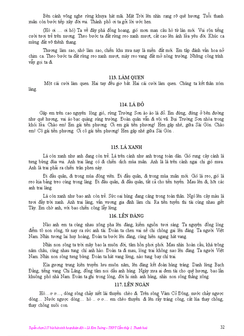 image for page 217 bài hát Đoàn Đội Sinh viên