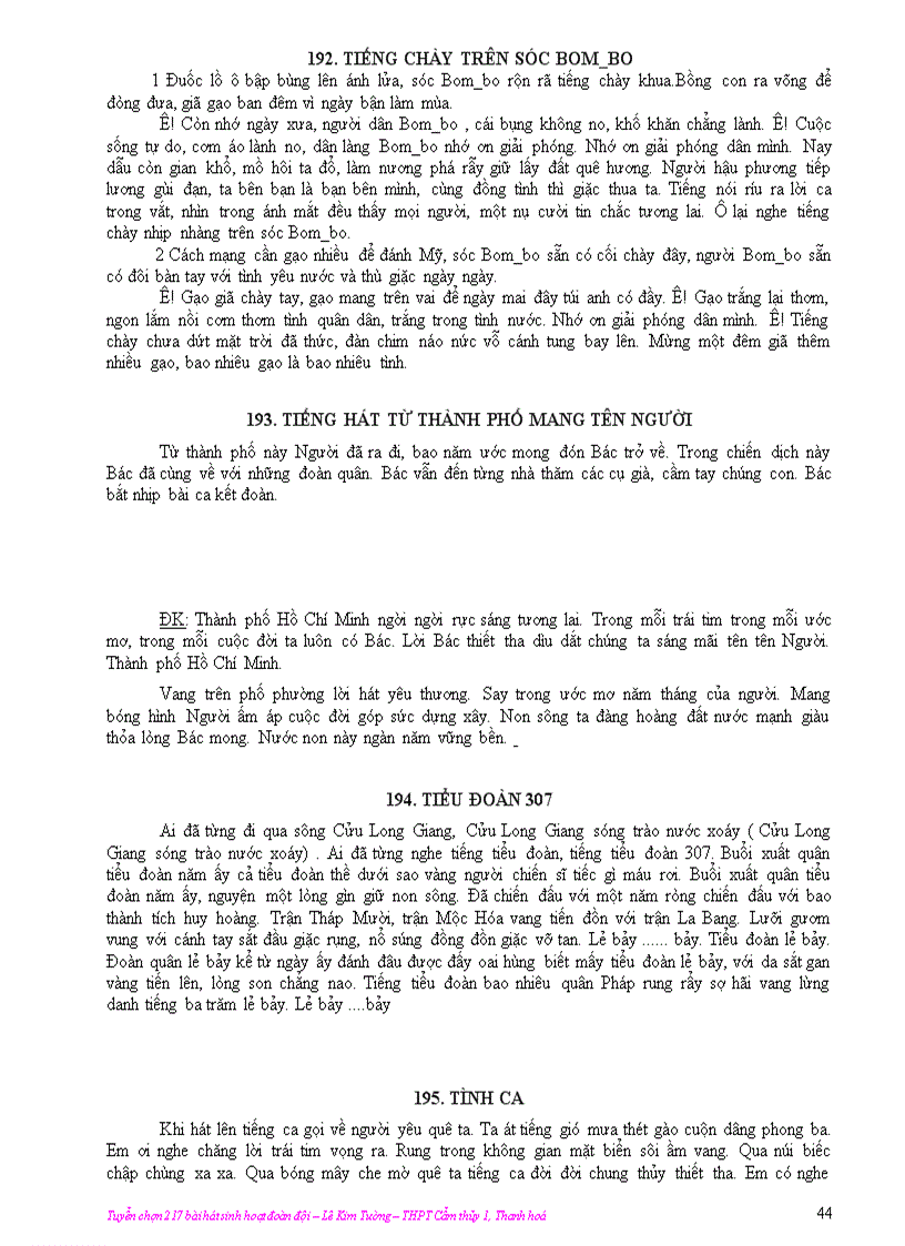 image for page 217 bài hát Đoàn Đội Sinh viên