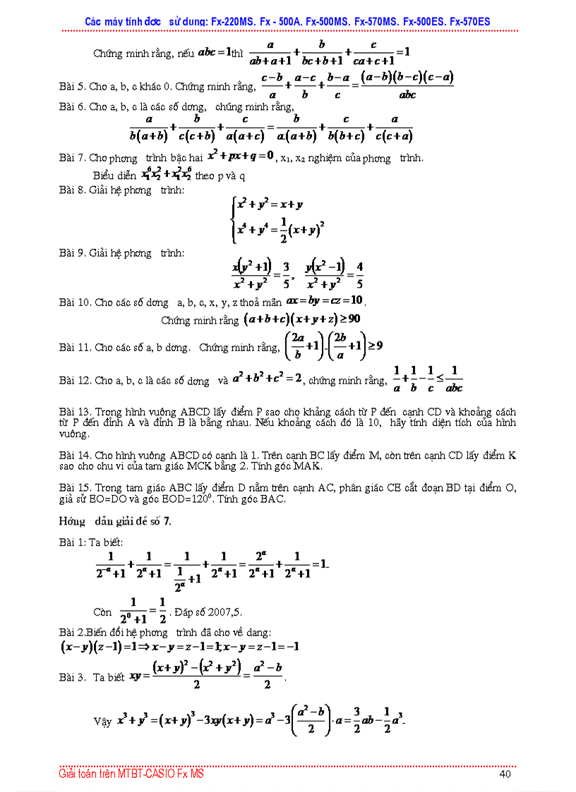 image for page 750 bài toán casio có đáp án