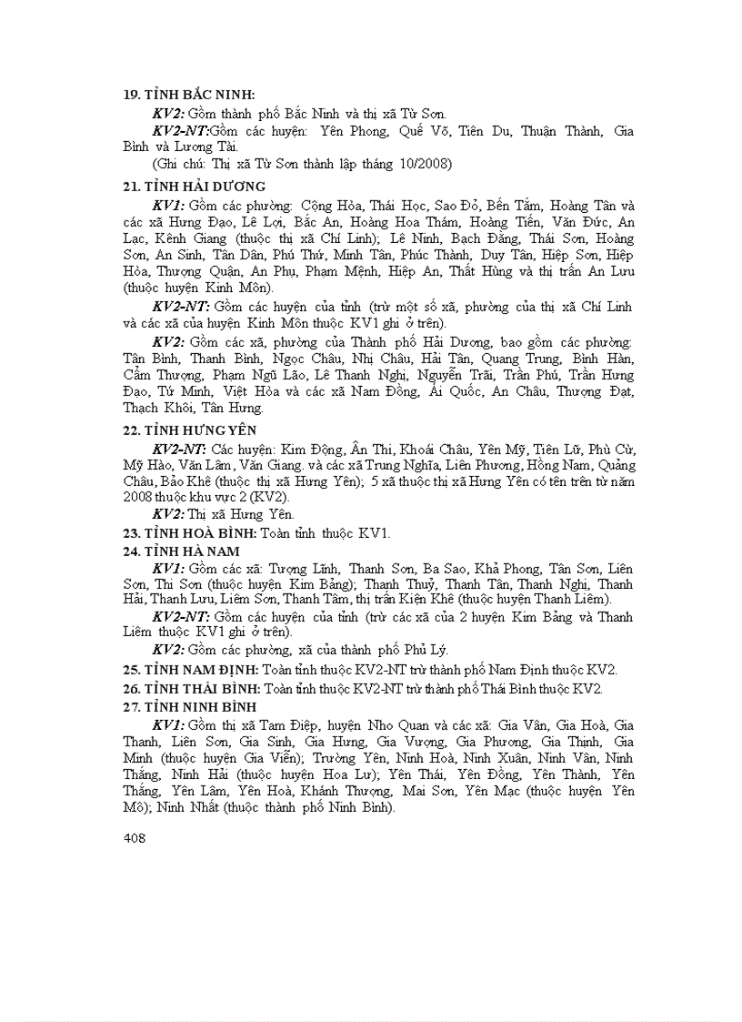 image for page Bảng phân chia khu vực 2011