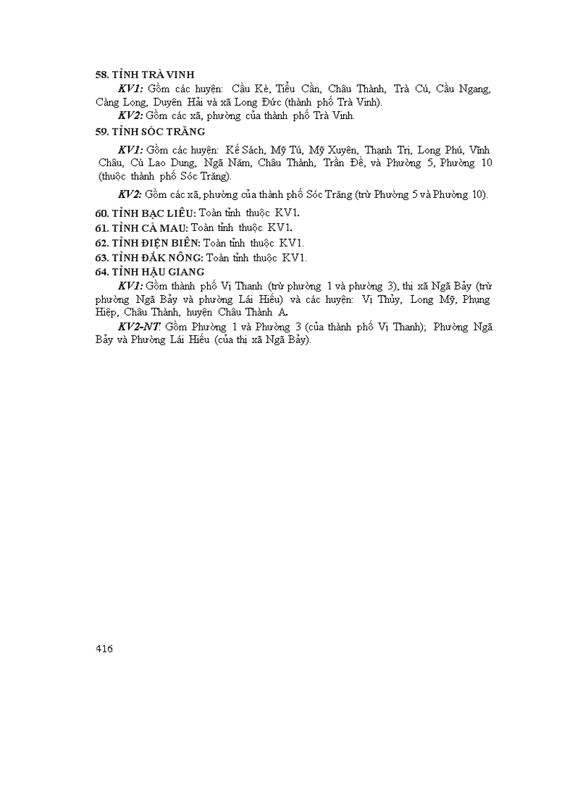 image for page Bảng phân chia khu vực 2011