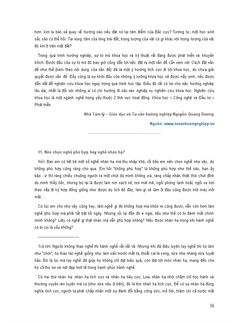 image for page Các câu hỏi về hướng nghiệp