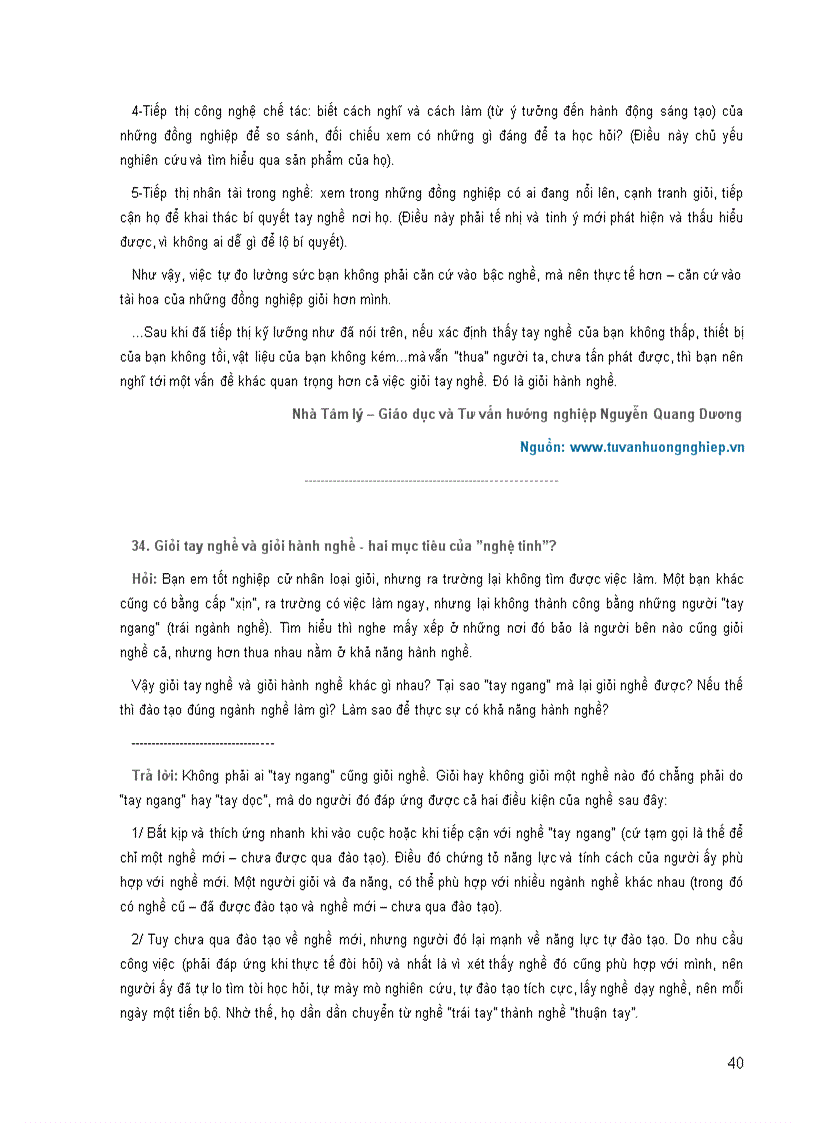 image for page Các câu hỏi về hướng nghiệp