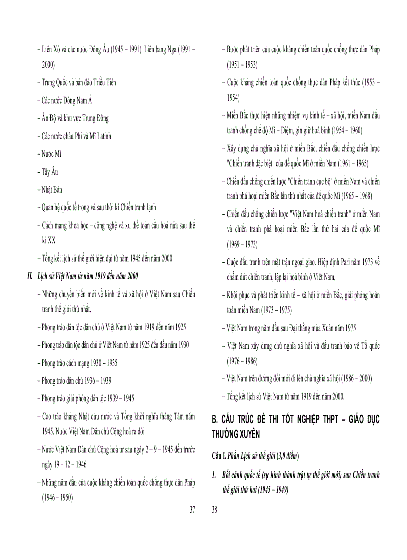 image for page Cấu trúc đề thi tốt nghiệp năm 2010