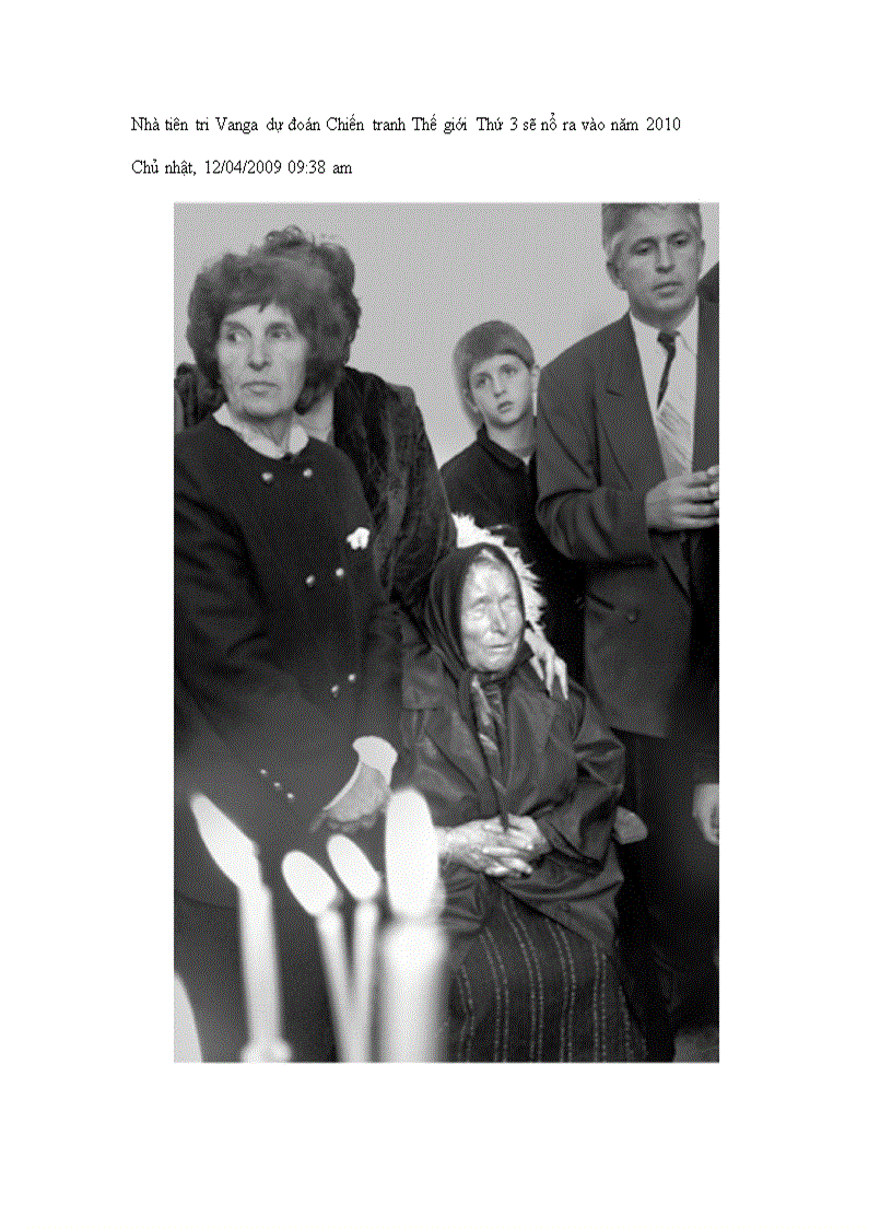 image for page Chiến Tranh thế giới thứ 3 bùng nổ với dự đoán của nhà tiên tri Vanga