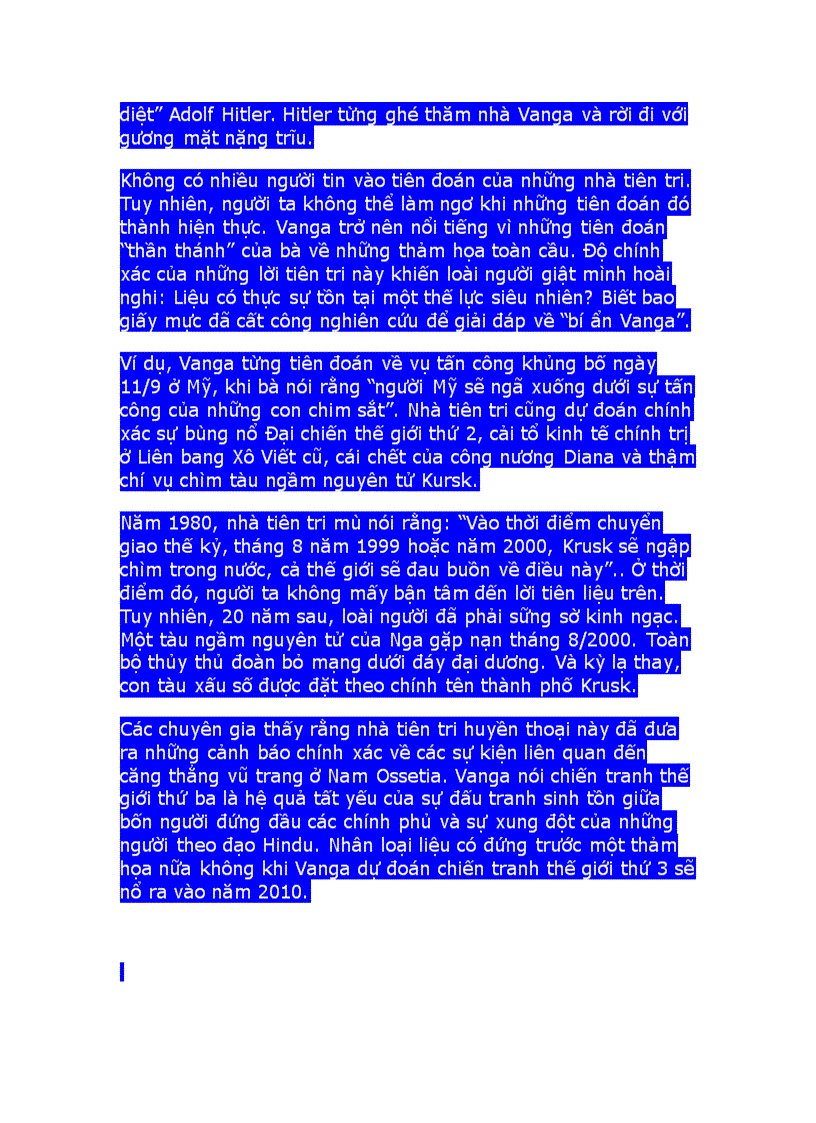 image for page Chiến Tranh thế giới thứ 3 bùng nổ với dự đoán của nhà tiên tri Vanga