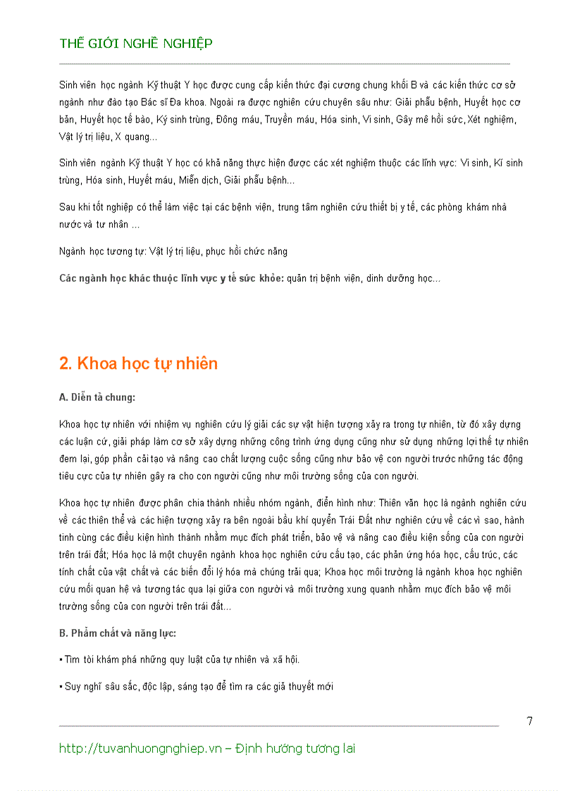 image for page Chọn nghề