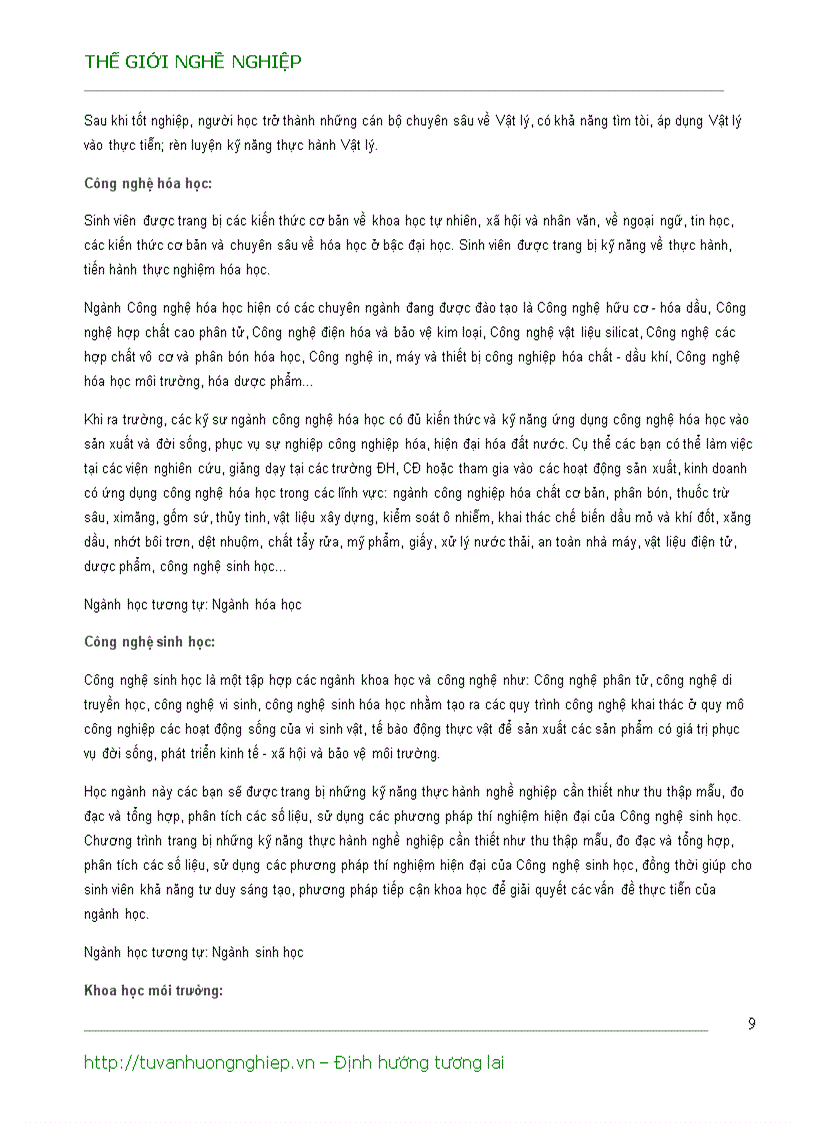 image for page Chọn nghề