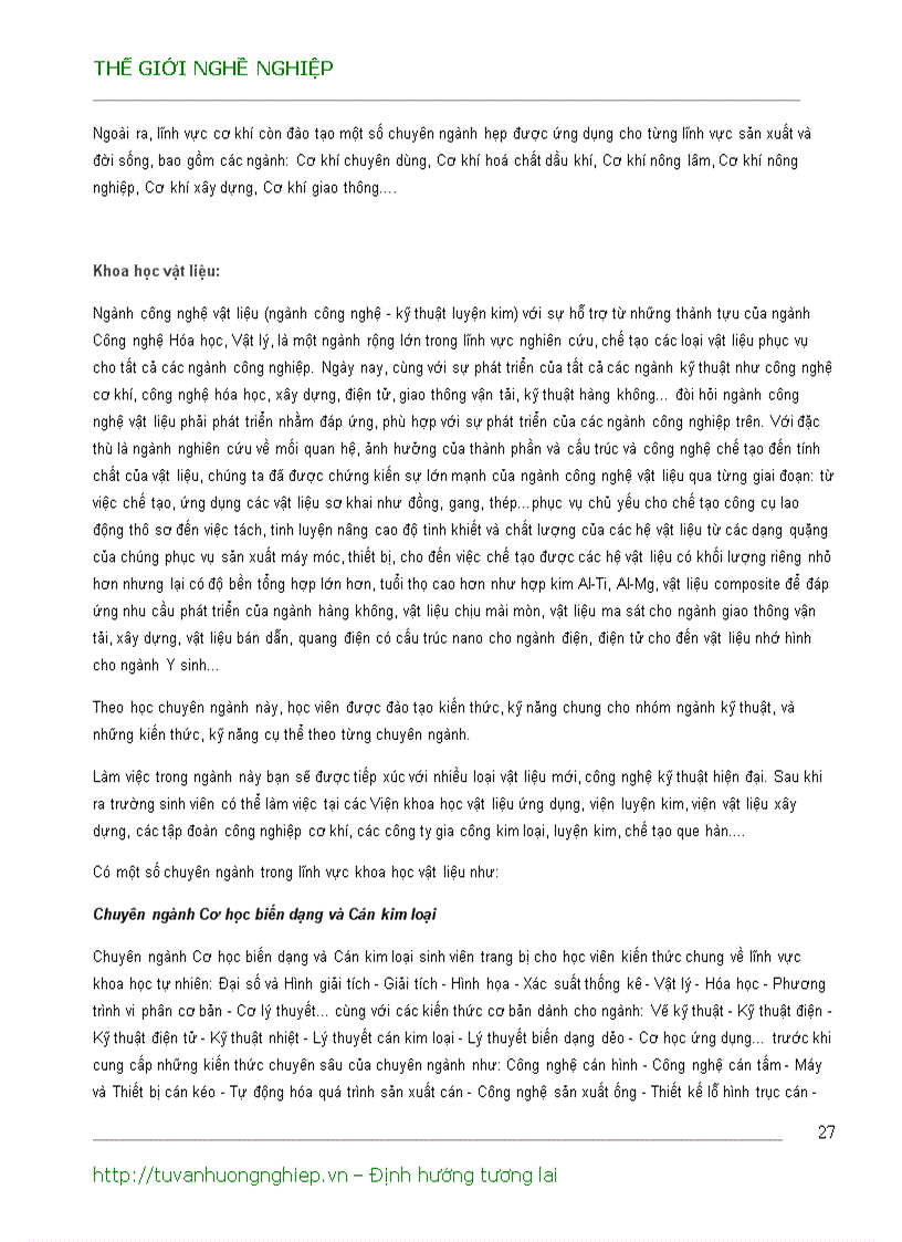 image for page Chọn nghề