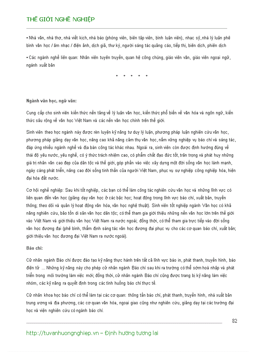 image for page Chọn nghề