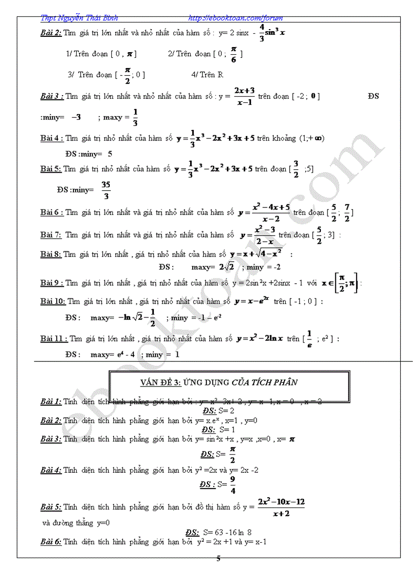 image for page Chuyên đề ôn thi tốt nghiệp Toán THPT