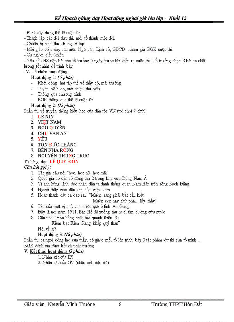 image for page Giao an HDNGLL K12