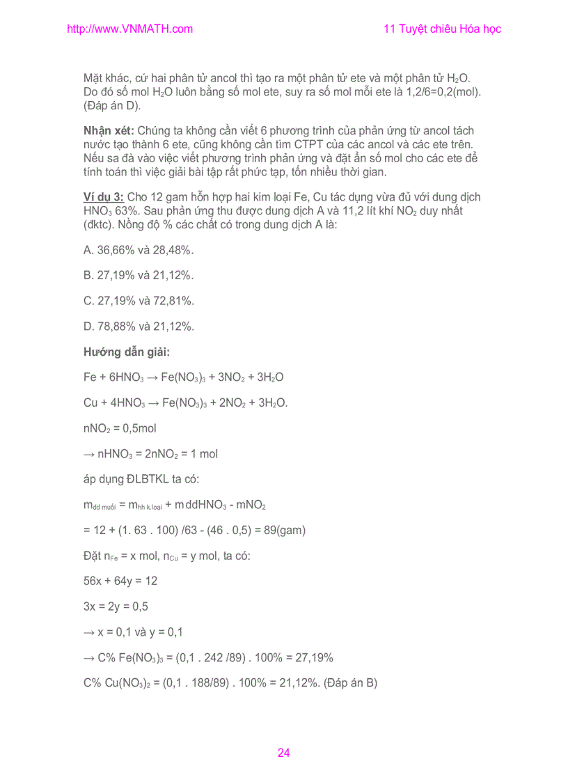 image for page Kỹ năng giải BT hóa