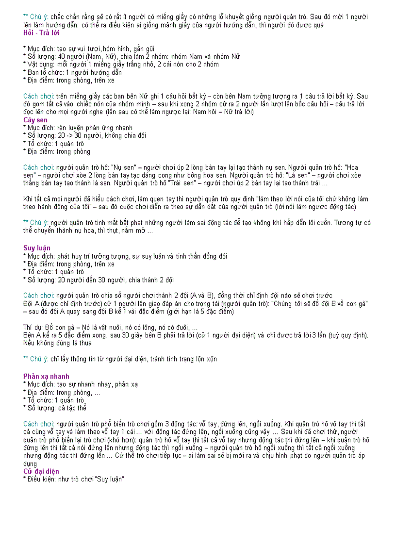 image for page Một số trò chơi tạp thể