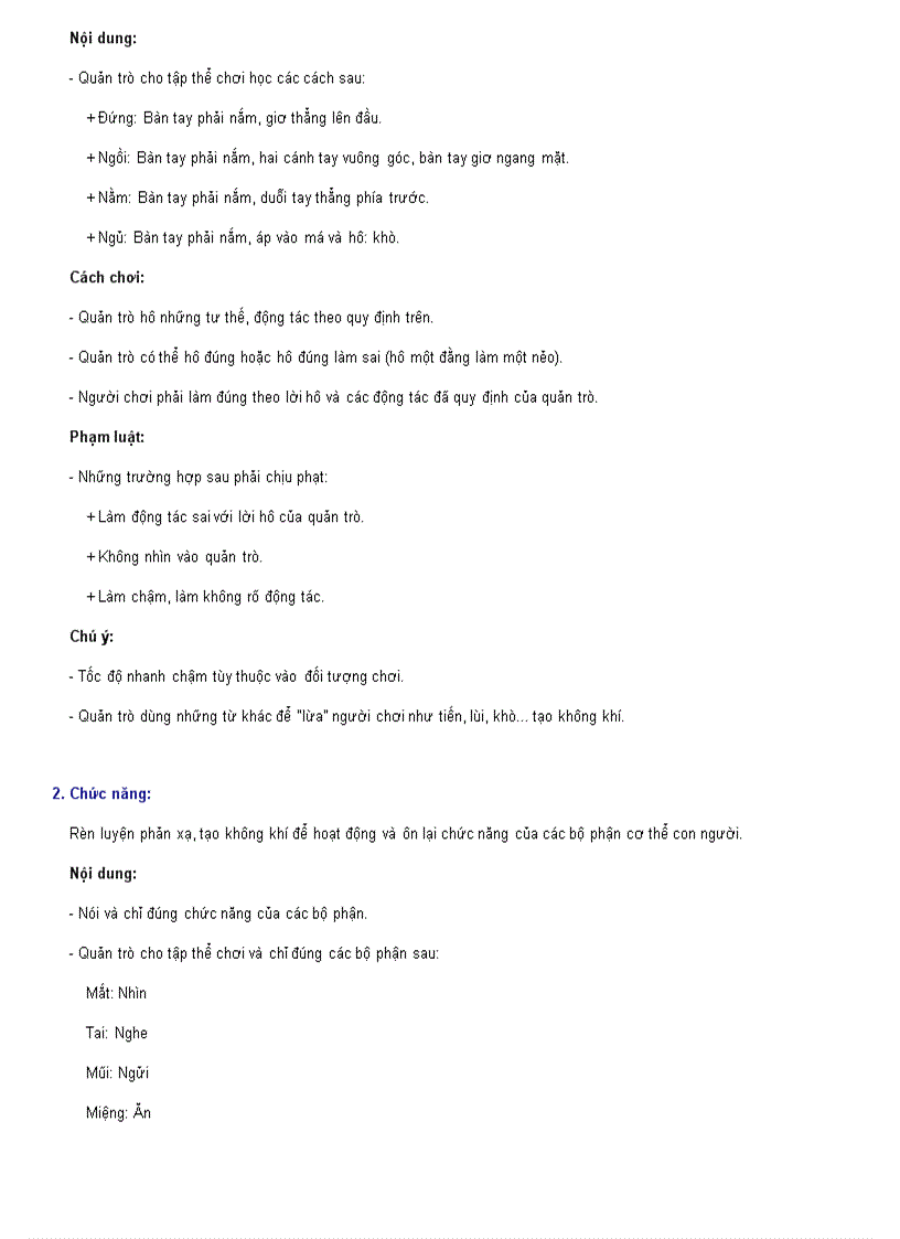 image for page Một số trò chơi tạp thể