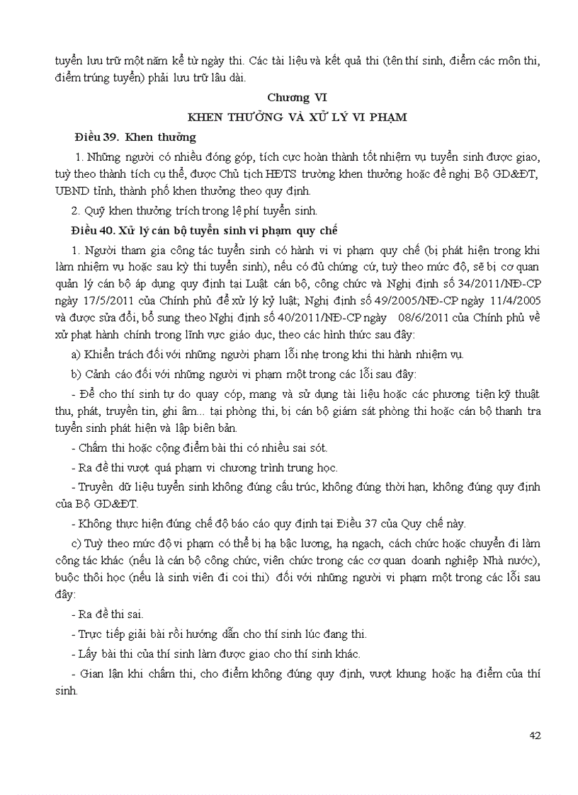 image for page Quy che tuyen sinh dh cd nam 2012 nth