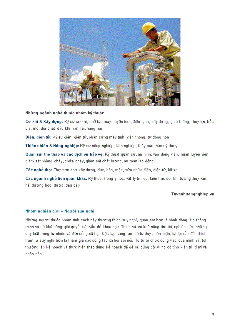 image for page Trắc nghiệm chọn nghề phù hợp JohnHolland