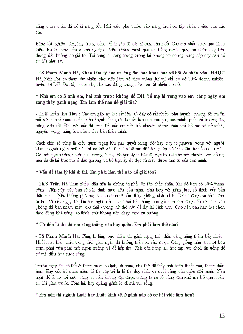 image for page Tu van tuyen sinh huong nghiep o ha noi 11 3 2012 nth