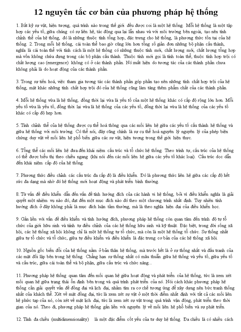 image for page 12 nguyên tắc cơ bản của phương pháp hệ thống