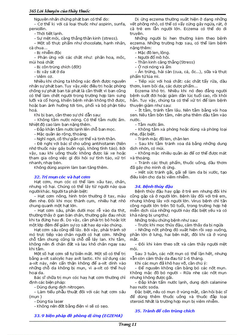 image for page 365 lời khuyên của Thầy thuốc
