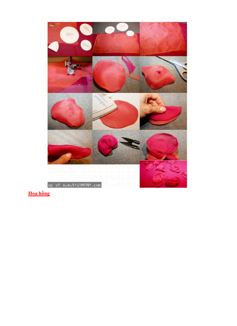 image for page Cách làm hoa bằng vải
