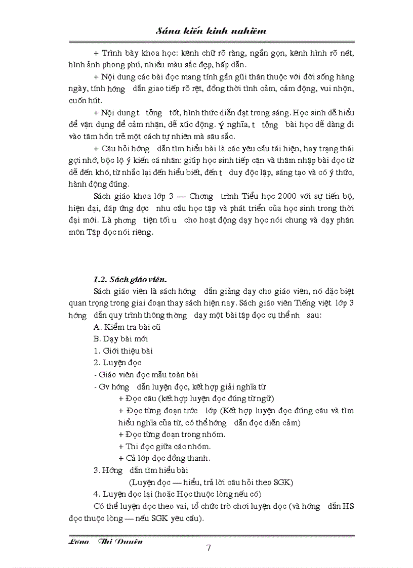 image for page Dạy tập đọc lớp 3