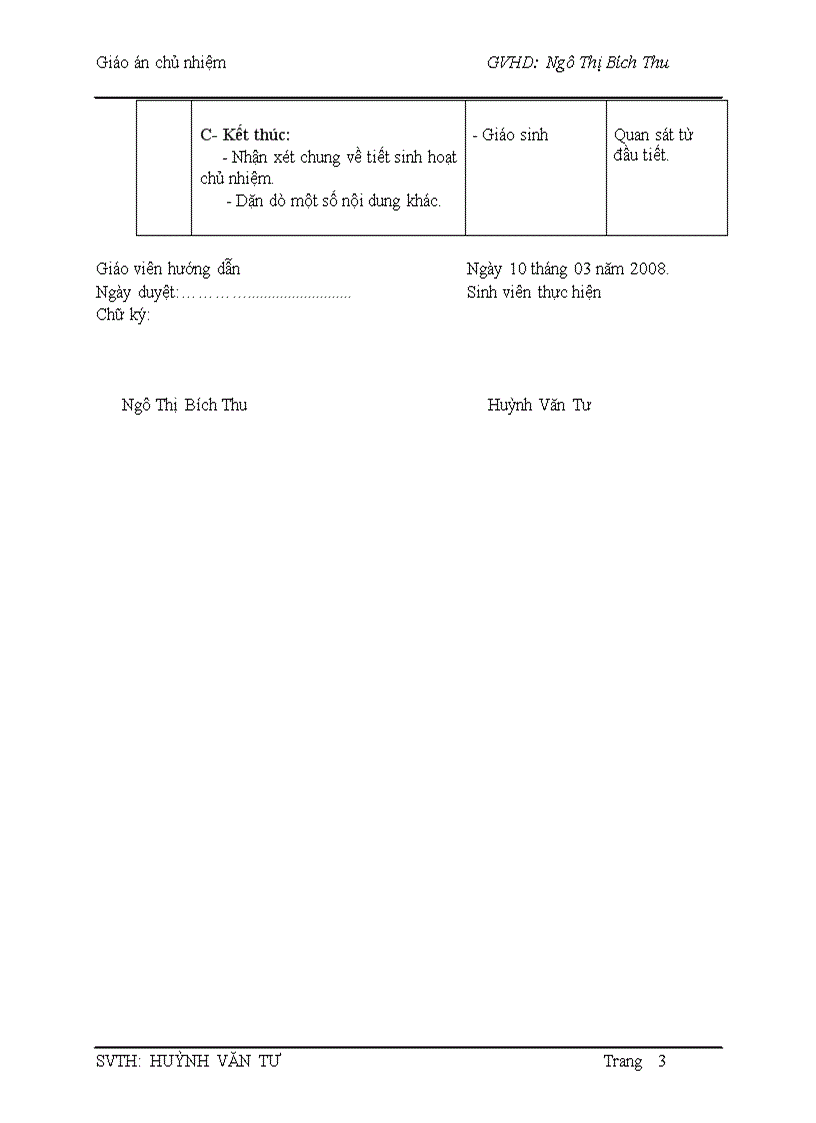image for page Giáo án công tác chủ nhiệm