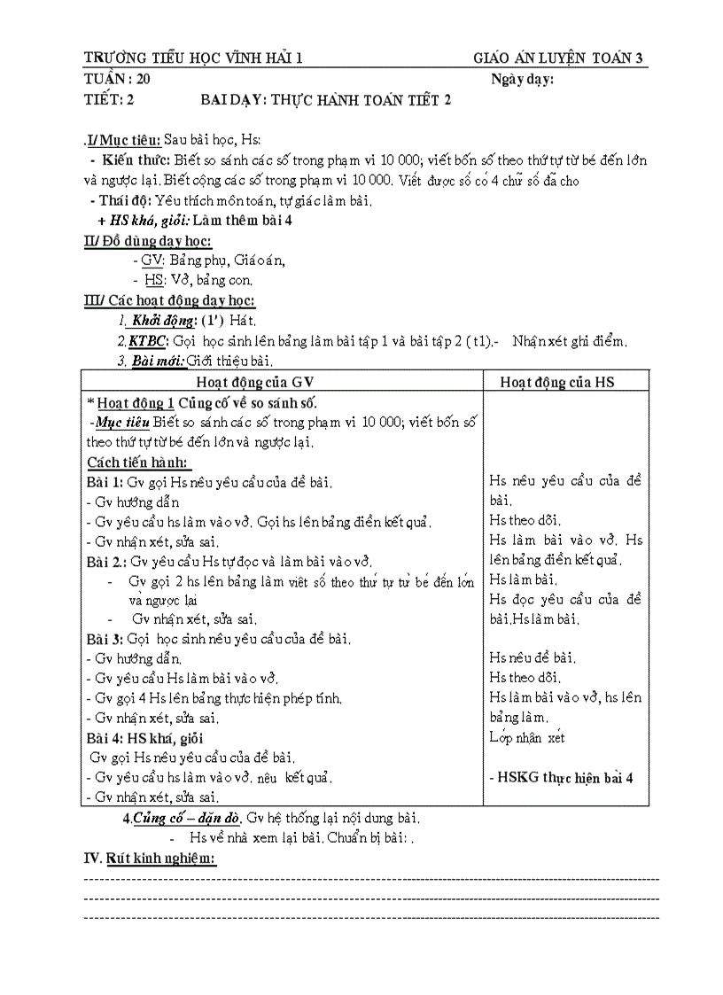 image for page Giao an thực hành toán HK2 lớp 3