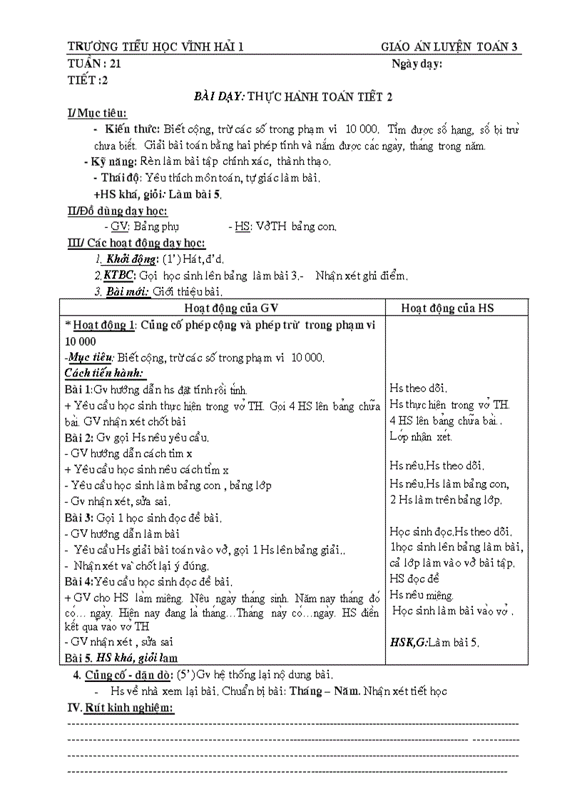 image for page Giao an thực hành toán HK2 lớp 3