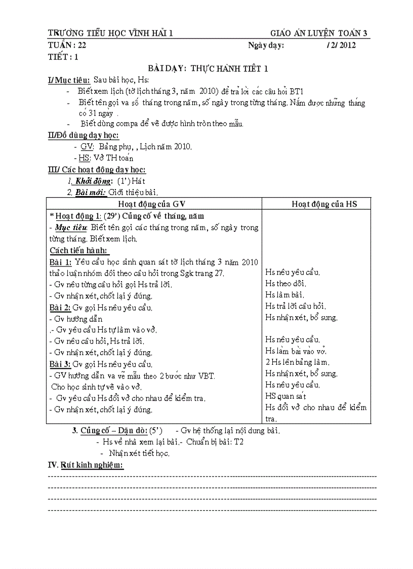 image for page Giao an thực hành toán HK2 lớp 3