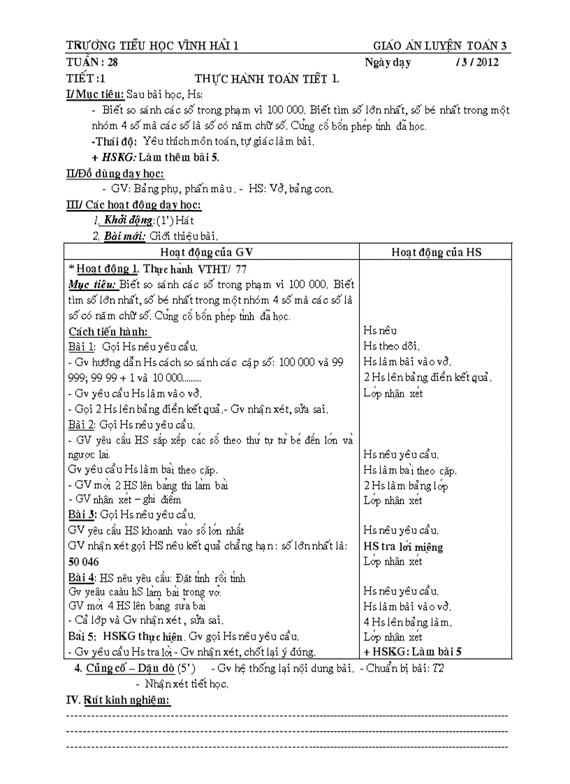 image for page Giao an thực hành toán HK2 lớp 3