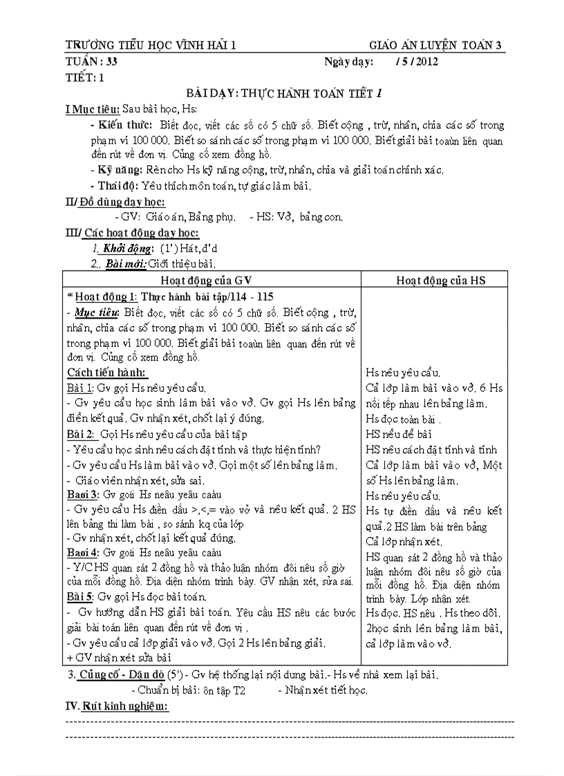 image for page Giao an thực hành toán HK2 lớp 3