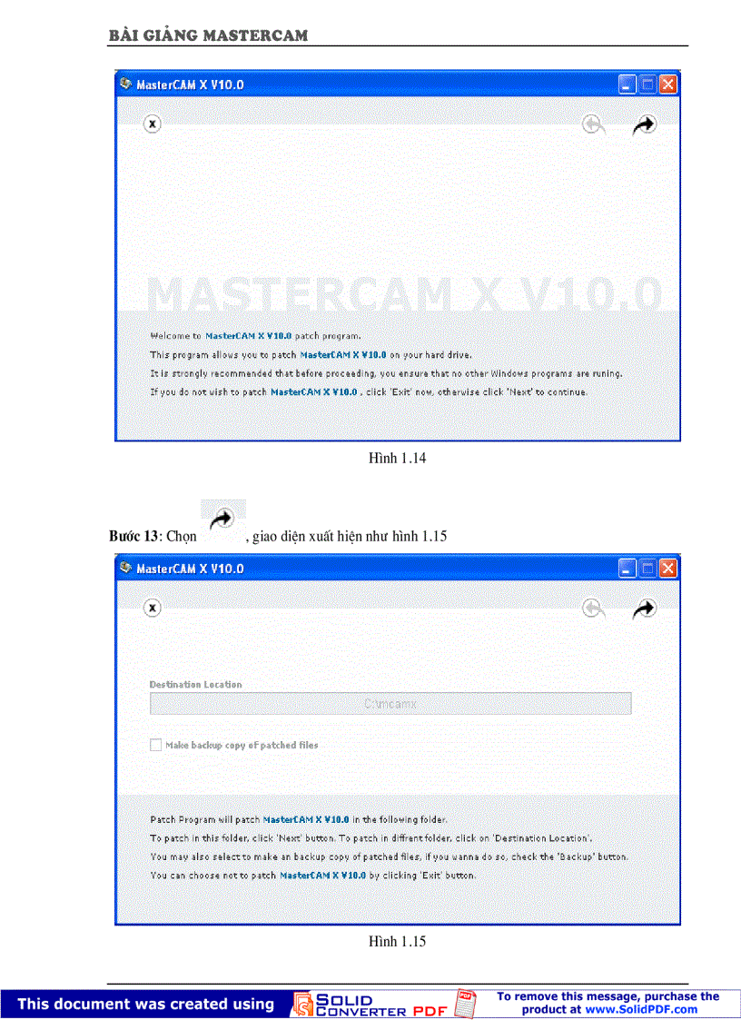 image for page Giao trinh MasterCAM X Vietnamese