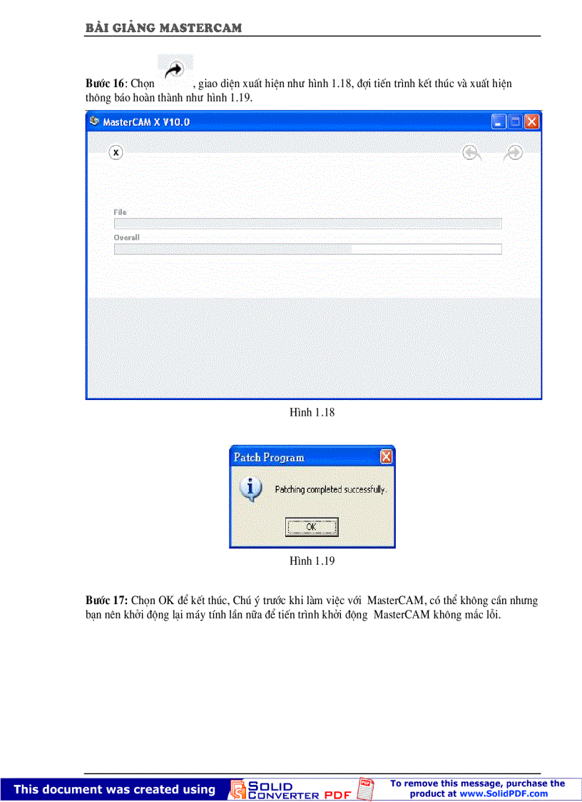 image for page Giao trinh MasterCAM X Vietnamese