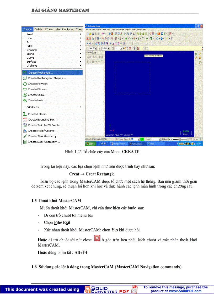 image for page Giao trinh MasterCAM X Vietnamese
