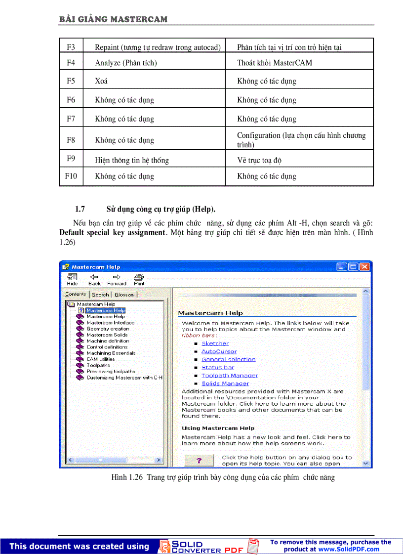 image for page Giao trinh MasterCAM X Vietnamese